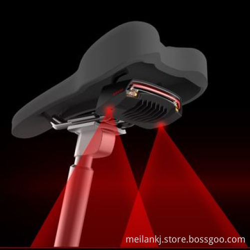Remote control laser rear light, yellow light flashes indication of the rear bike turn right/left